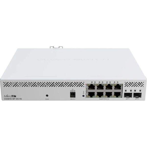 Коммутатор MikroTik CSS610-8P-2S+IN 10x, управляемый