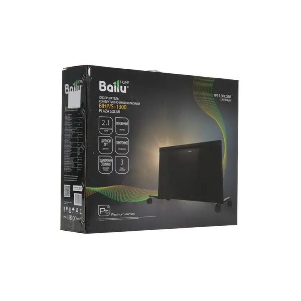 Конвектор Ballu BIHP/S-1300 1300 Вт черный